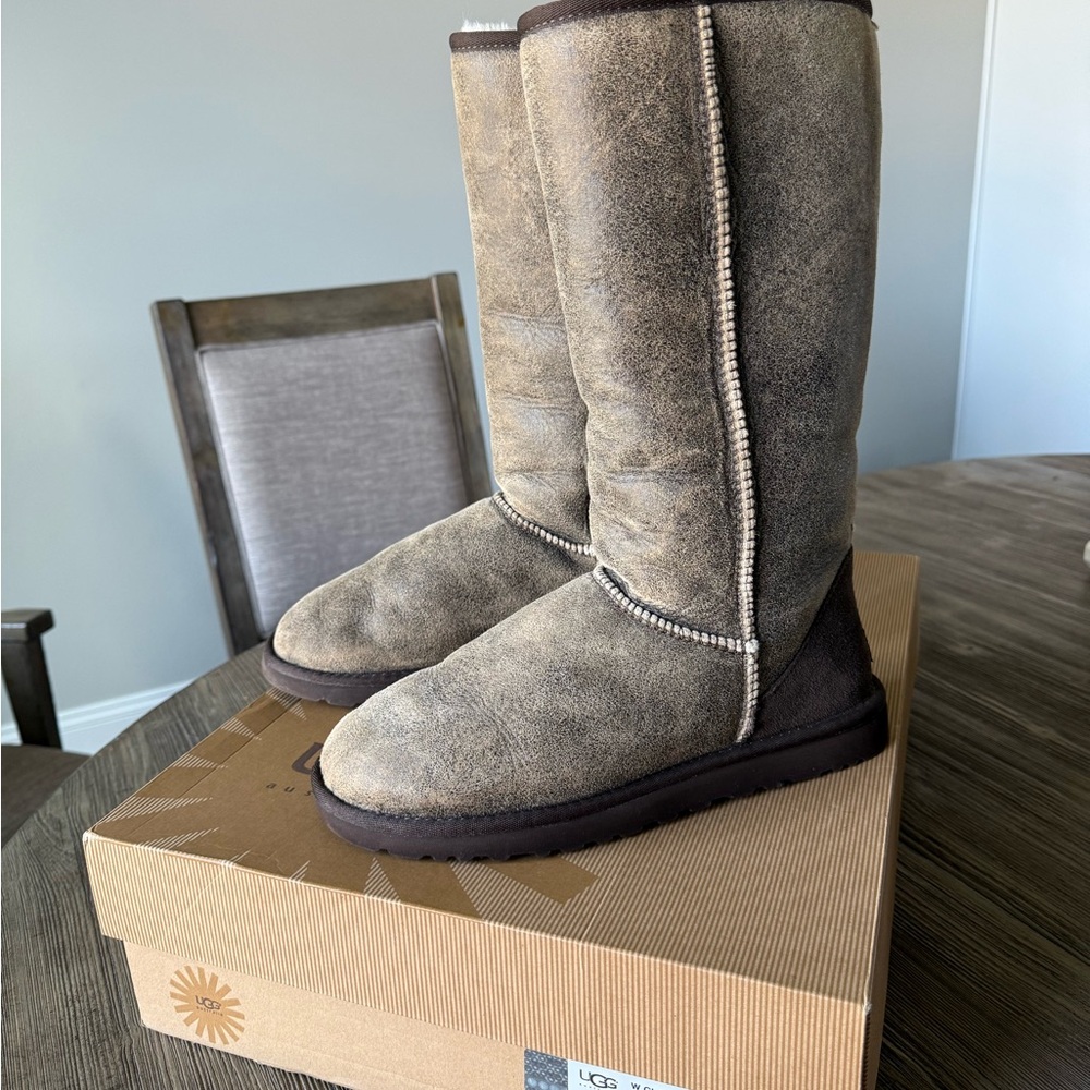 UGG Classic Tall Bomber Boots in Brown